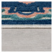 Modrý vonkajší koberec 80x230 cm Beach Floral – Flair Rugs