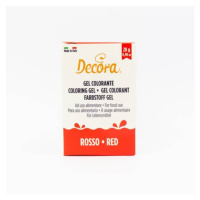 Gélová farba červená 28 g - Decora