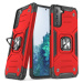 Odolné puzdro na Samsung Galaxy S21 FE 5G G990 Ring Armor Rugged červené