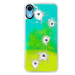 Neónové puzdro Blue iSaprio - Gunshots - iPhone XR