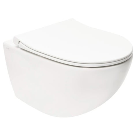 WC závesné VitrA Sento SmoothFlush vrátane sedátka, zadný odpad 7848-003-6147