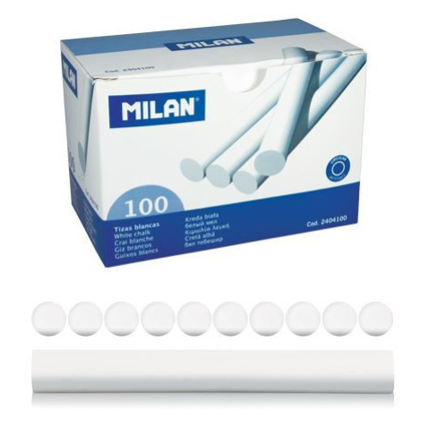 Kriedy biele okrúhle Milan 100ks