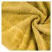 Klasický horčicový uterák DAMLA s jemným pásom Rozmer: 50 x 90 cm