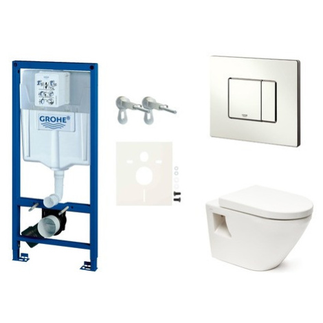 Cenovo zvýhodnený závesný WC set Grohe do ľahkých stien / predstenová montáž + WC Vitra Integra 