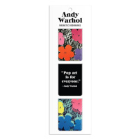 Galison Andy Warhol Flowers Magnetic Bookmarks