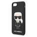 KLHCI8SLFKBK Karl Lagerfeld Full Body Silikonové Pouzdro pro iPhone 8/SE 2020 Black