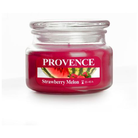 Provence Vonná sviečka v skle PROVENCE 45 hodín jahoda a melón