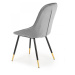 Designová stolička Liza sivá