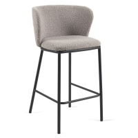 Sivé barové stoličky v súprave 2 ks (výška sedadla 65 cm) Ciselia – Kave Home