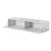 CAMA MEBLE Slide 150 tv stolík na stenu biela / biely lesk