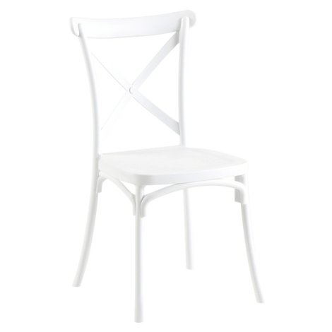 Stohovateľná stolička, biela, SAVITA Tempo Kondela