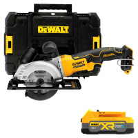 DEWALT 18V XR Aku kotúčová píla 115 mm, 1x 1,7 Ah POWERSTACK bez nabíjačky DCS571E1T-XJ