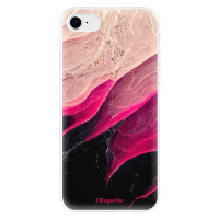Odolné silikónové puzdro iSaprio - Black and Pink - iPhone SE 2020