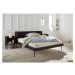 Čierna dvojlôžková posteľ v dekore duba 160x200 cm Wrap – Bonami Selection
