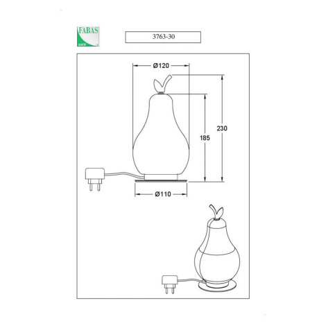 Stolná LED lampa Wilma, chróm/biela, v tvare žiarovky, stmievateľná