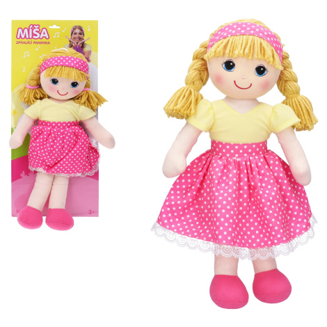 Spievajúci bábika látková Míša Růžičková 55 cm - CZ obal, TV reklama Wiky