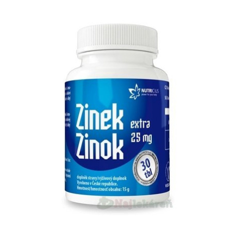 NUTRICIUS Zinok EXTRA 25 mg 30 tabliet