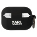 Karl Lagerfeld 3D Logo NFT Choupette Head Silikónové Puzdro pre Airpods Pro 2 Black