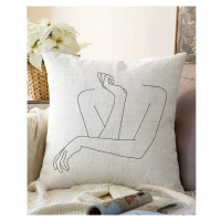 Obliečka na vankúš s prímesou bavlny Minimalist Cushion Covers Pose, 55 x 55 cm