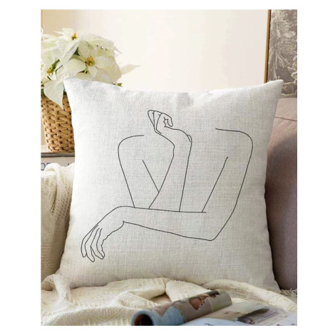Obliečka na vankúš s prímesou bavlny Minimalist Cushion Covers Pose, 55 x 55 cm