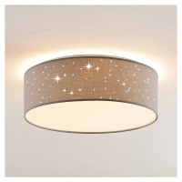 Lindby Ellamina stropné LED, 40 cm, svetlo-sivá