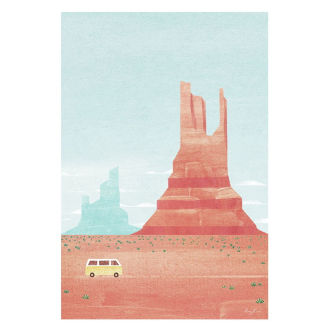 Plagát 30x40 cm Monument Valley - Travelposter