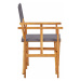 Režisérska stolička akáciové drevo Dekorhome Biela,Režisérska stolička akáciové drevo Dekorhome 