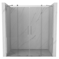 MEXEN/S - Velar Duo posuvné sprchové dvere 200, transparent, chróm 871-200-000-02-01