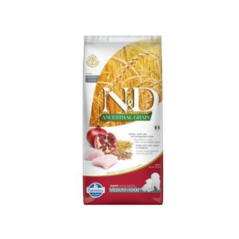 N&D LG DOG Puppy M/L Chicken & Pomegranate 12kg zľava