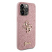 Guess PU Fixed Glitter 4G Metal Logo Apple iPhone 15 Pro Max GUHCP15XHG4SGP Pink