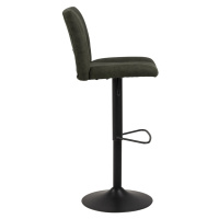 Dkton Dizajnová barová stolička Almonzo, olivovo zelená
