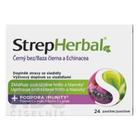 StrepHerbal Baza čierna a Echinacea 24 pastiliek