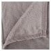 Plyšová deka 130x180 cm svetlo sivá
