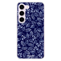 Odolné silikónové puzdro iSaprio - Blue Leaves 05 - Samsung Galaxy S23 5G