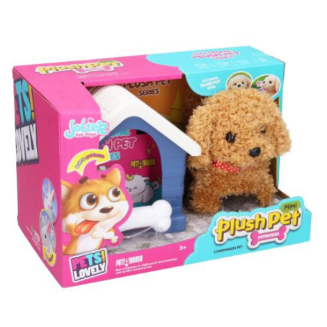 Psík s búdou 15cm Wiky