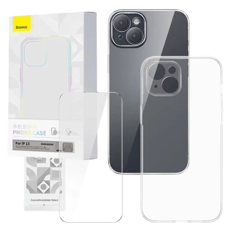 Kryt Transparent Case and Tempered Glass set Baseus Corning for iPhone 13 (6932172629786)