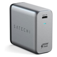 Satechi USB-C PD 100W Wall GaN Charger - Space Gray