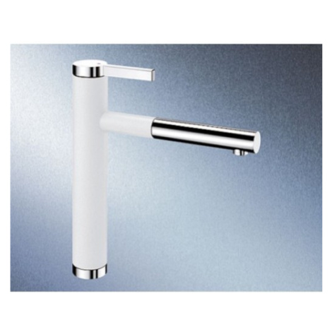 Blanco Linee - S drezová batéria s vyťahovacou sprškou biela/chróm 518441