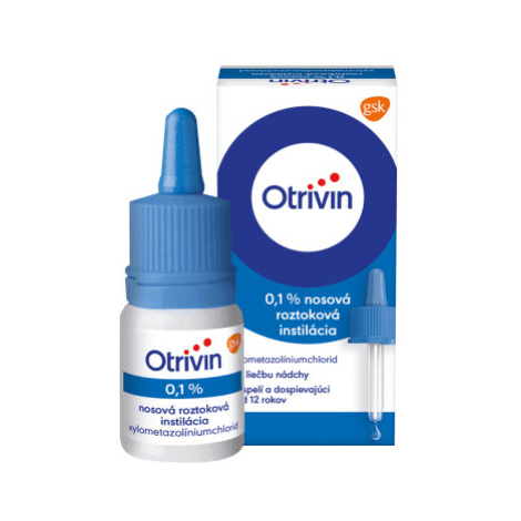 OTRIVIN 0,1 % nosové kvapky na upchatý nos 10 ml