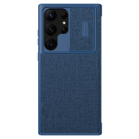 Nillkin Qin PRO Cloth Puzdro pre Samsung Galaxy S23 Ultra, Modré