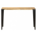 Jedálenský stôl masívne drevo / oceľ Dekorhome 180x90x76 cm,Jedálenský stôl masívne drevo / oceľ