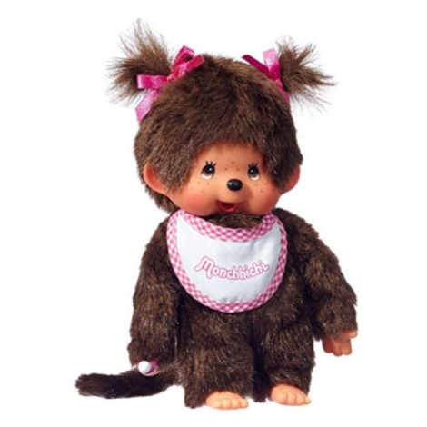 Monchhichi Mončiči dievča s podbradníkom 20 cm