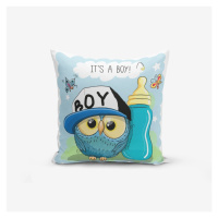 Detská obliečka na vankúš 43x43 cm Boy Owl – Mila Home