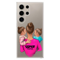 Odolné silikónové puzdro iSaprio - Super Mama - Two Girls - Samsung Galaxy S24 Ultra
