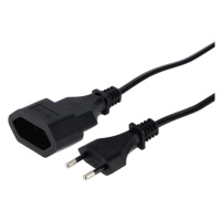 HAMA 137278 PREDLZOVACI NAPAJACI KABEL, 2-POLOVA EURO VIDLICA, 3