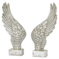 Estila Socha pár antických strieborných anjelských krídel