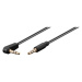 PremiumCord kábel Jack 3.5mm - 3,5 mm konektor 90 ° M / M 1,5 m