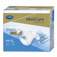 MOLICARE Premium elastic 6 kvapiek L plienkové nohavičky zalepovacie 30 ks