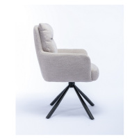 LuxD 26660 Dizajnová otočná stolička Maddison béžová