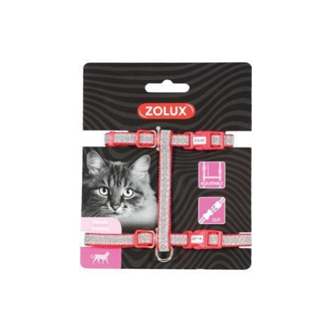 Postroj pre mačky SHINY nylon červený Zolux